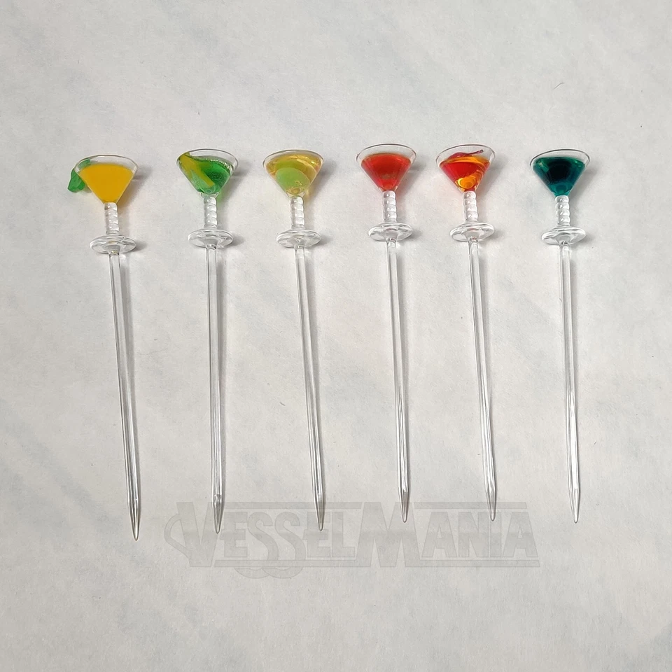 Coctelera Martini Acrílico + 6 Selecciones de Cócteles Bebidas Colorido Prodyne Transparente Barware Foto 3 de 4