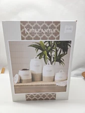 Kirklands Ceramic Canister Set Of 4