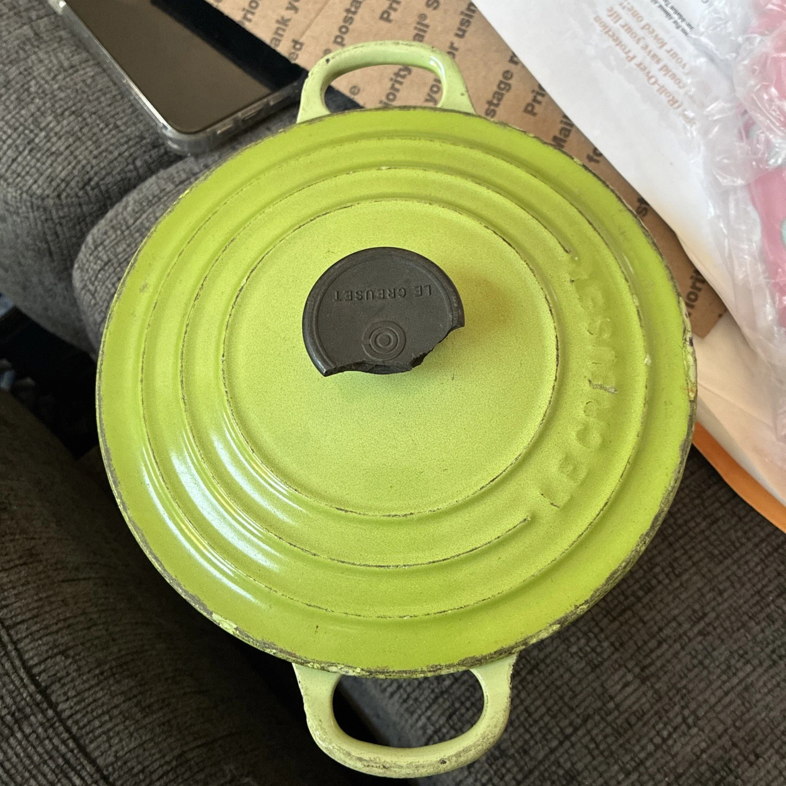 Le Creuset Dutch Oven 2 qt. 1.9 L #18 Cobalt Green Round Cast Iron Enamel
