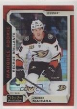 2018 O-Pee-Chee Platinum Marquee Rookies Red Prism 171/199 Josh Mahura #189 au7
