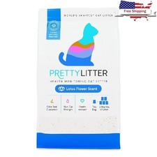 Cat Litter Health Monitoring Odor Control Lotus Flower Scent Dust Free 8lb New
