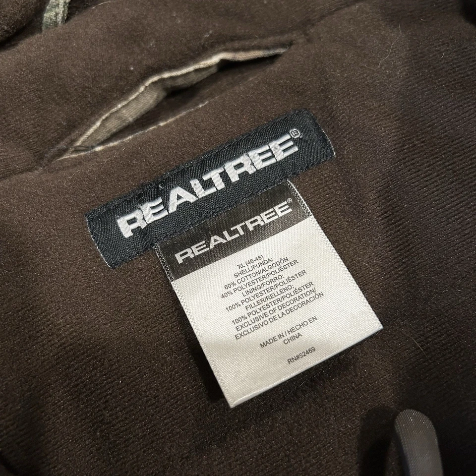 Chaqueta Bomber Realtree Xtra Cremallera Completa Con Capucha *Defecto Para Hombre XL Foto 4 de 4