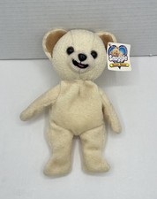 Snuggle Bean Bear 7  Beanie Plush Stuffed Animal Lever Bros 1999 With Tag Vtg