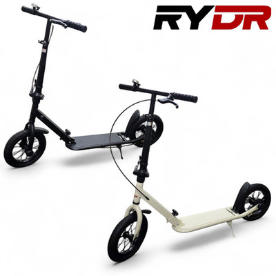 Kinder Tretroller Teen Push Scooter verstellbar mit 2 Bremsen aufblasbar große Räder
