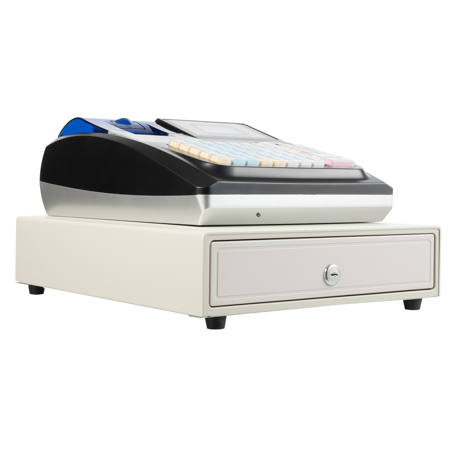 как выглядит 48 Keys Square POS Terminal Cash Register Complete W/ Printer, And Cash Drawer фото
