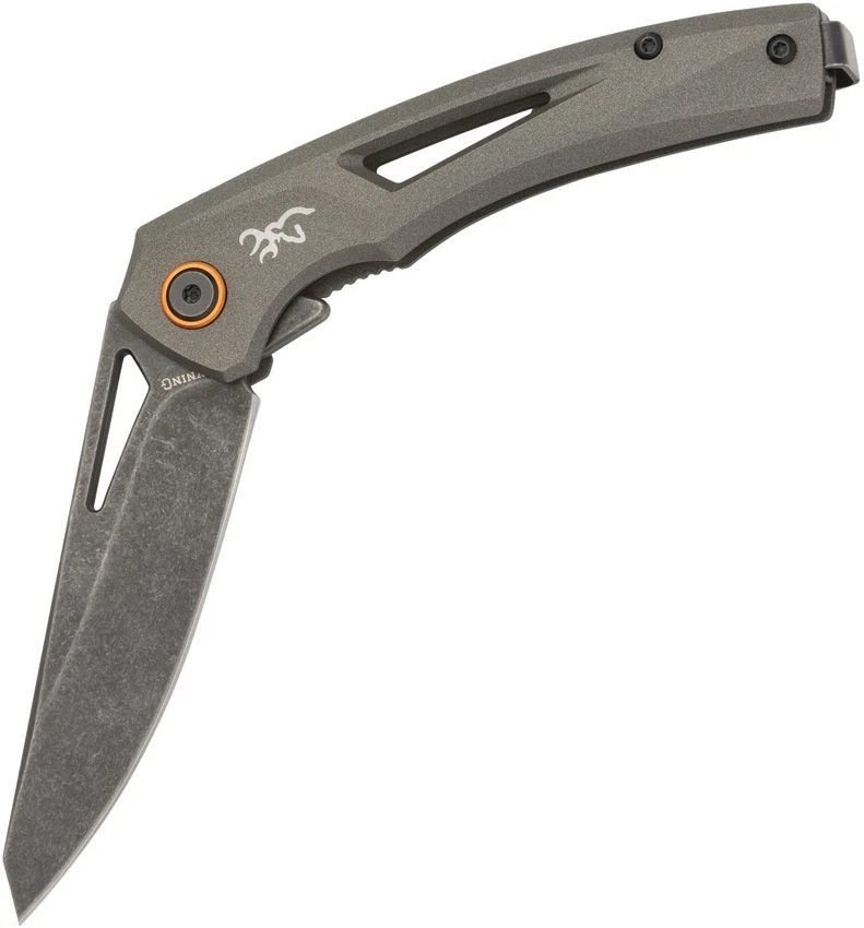 Cuchillo Plegable Browning South Slope Herramienta 3" D2 Hoja de Acero Gris Mango Inoxidable Foto 3 de 4