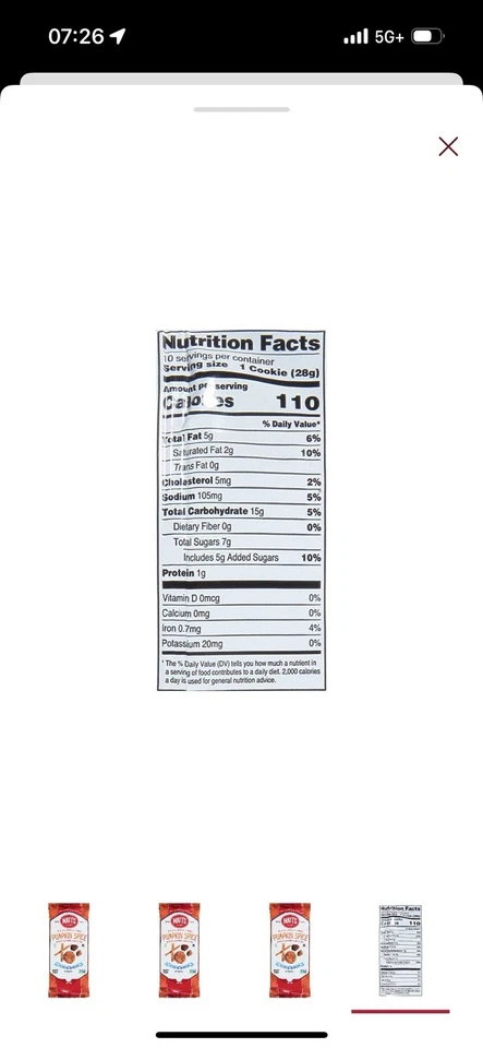 (Paquete de 4) Matt’s Cookies, Pumpkin Spice sabor por tiempo limitado 🍁 🎃 Foto 3 de 3