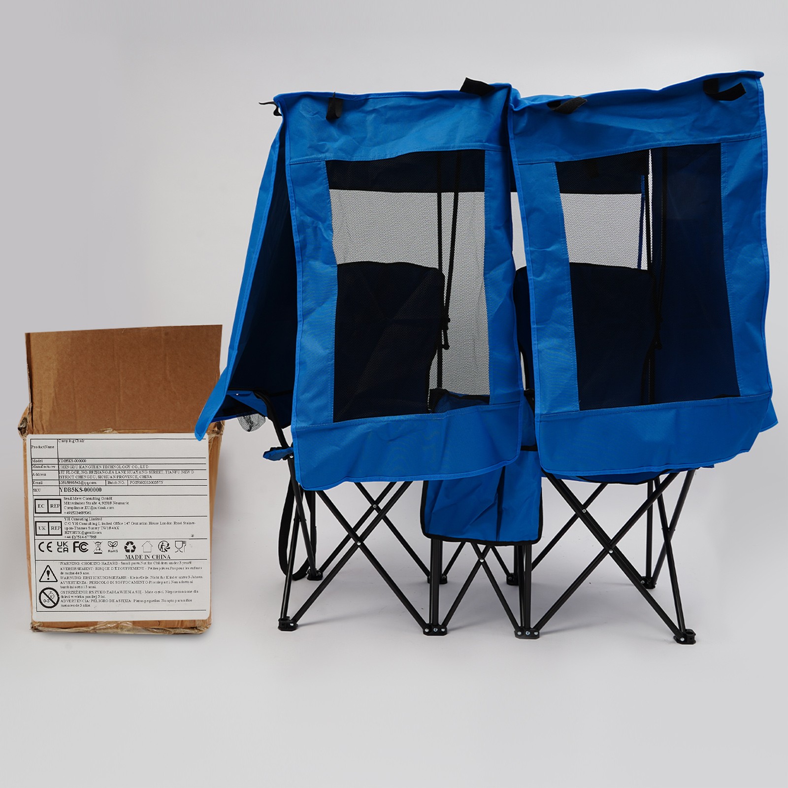 Foldable Picnic Beach Camping Chair With Canopy Shade Outdoor Folding Chair