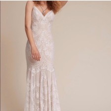 New BHLDN Cascading Lace Wedding gown