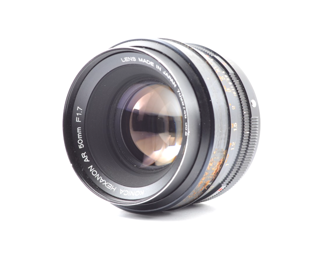 Neat Mint】KONICA HEXANON AR 50mm f/1.7 Prime Lens From Japan
