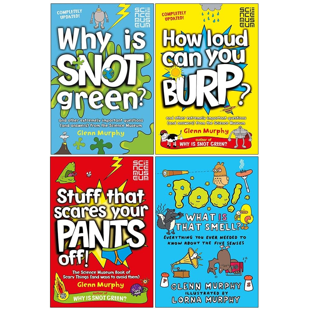 Glenn Murphy Collection 4 Books Set (Why is Snot Green?, Stuff That Scares Your