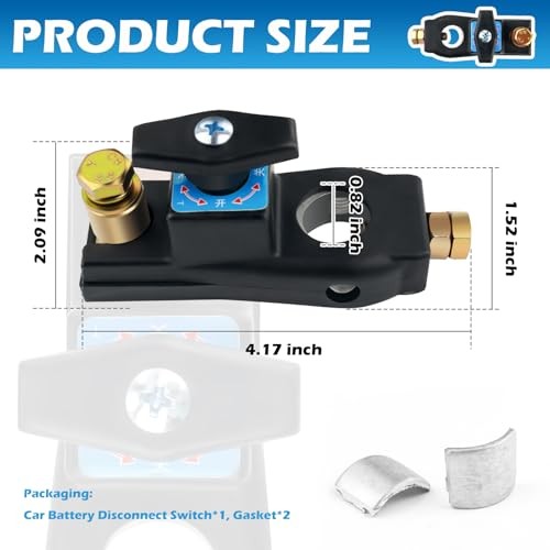 Car Battery Disconnect Switch,12/24V Battery Kill Switch for Quick 