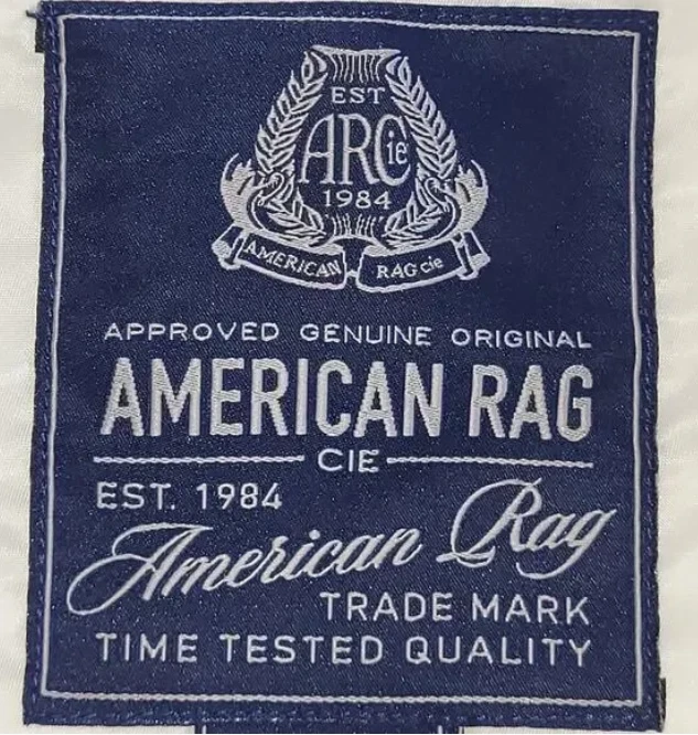 American Rag средний не белый CIE нейлона Bomber куртка молнии карман с подкладкой унисекс - Изображение 2 из 4