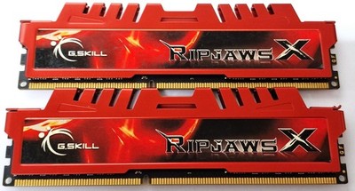 G.SKILL Ripjaws X 16GB (2x 8GB) DDR3 Gaming RAM Kit UDIMM 1600 MHz CL10 XMP Rot