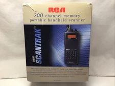Vintage RCA 200 Channel Memory Portable Hand Scanner Tested Works with Box