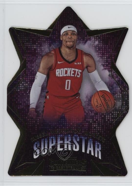2019-20 Panini Contenders Superstar Die-Cuts Russell Westbrook #5 8iv