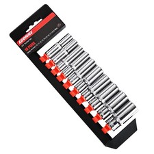 10PCS 3/8  Drive Deep Socket Set,Metric Socket Set  10-21mm,6 Point Socket Set...