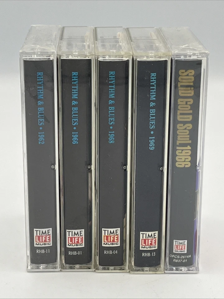 Time Life Music Sounds Rhythm & Blues and Soul Lot of 5 Cassette Tapes 1960’s - Image 3 of 4