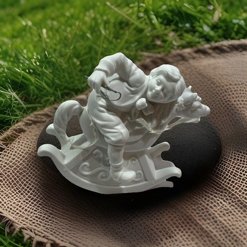 Department 56 Winter Silhouette "Dashing Through The Snow" BOY ONLY