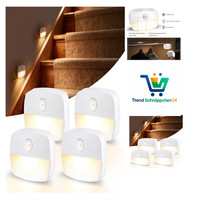 Nachtlicht Mit Bewegungsmelder 4 StüCk Warmweiß LED Licht FüR Flur Bad
