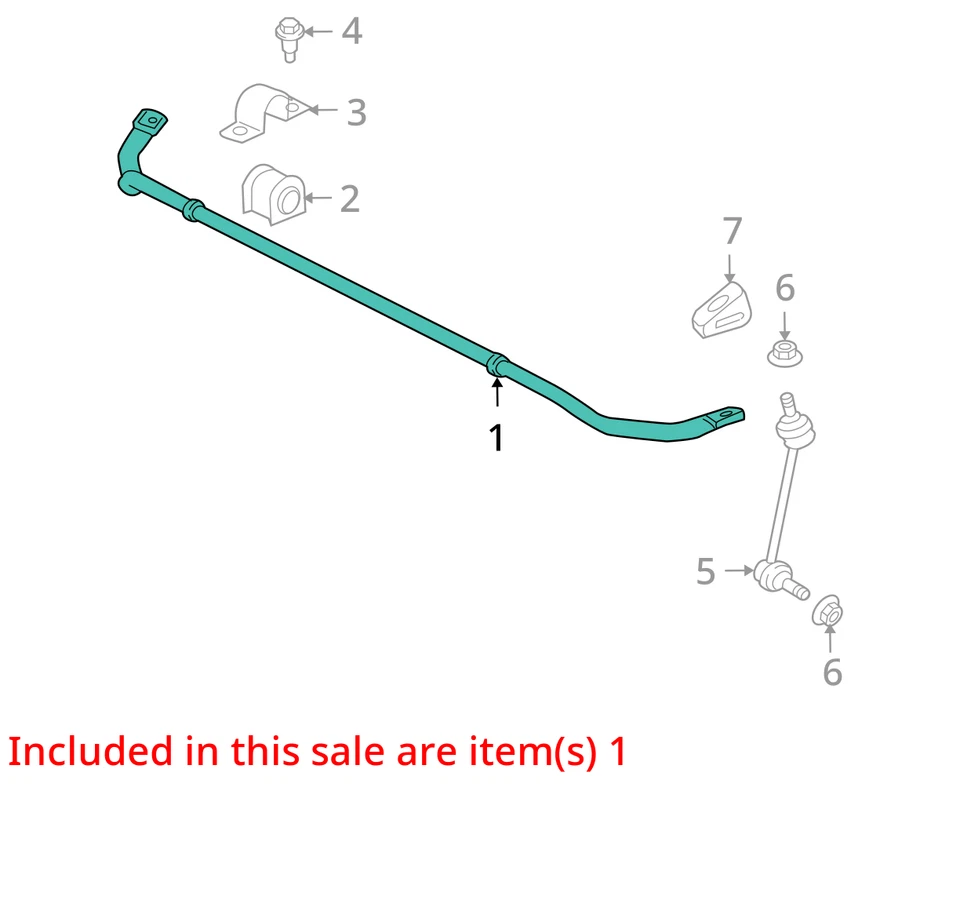 Barra estabilizadora trasera Jaguar XJ 2014 tracción trasera OEM 108 k millas - LKQ404502196 Foto 4 de 4