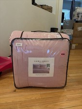 Laura Ashley 3pc King Meredith Comforter Bedding Set PINk and White