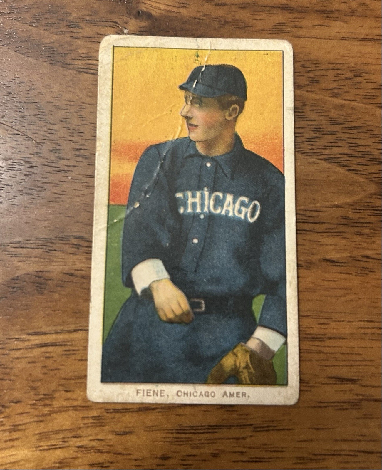 1909 T206 PIEDMONT 350 LOU FIENE Throwing, Chicago White Sox ~