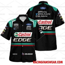 Chris Buescher Nascar 2023 Racing Uniform Apparel Clothes Hawaiian Shirts