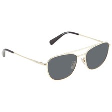 New Coach HC7107 Aviator Sunglasses 9005T3 55 mm LT Gold Gradient Grey Polarized