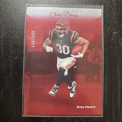 2024 Panini Prestige - Chase Brown #60 Xtra Points Red /999 - Bengals