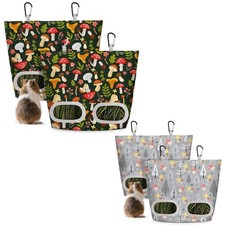 Dual Opening Rabbits Hay Bag Hay Management Storage Dispenser  Hamster
