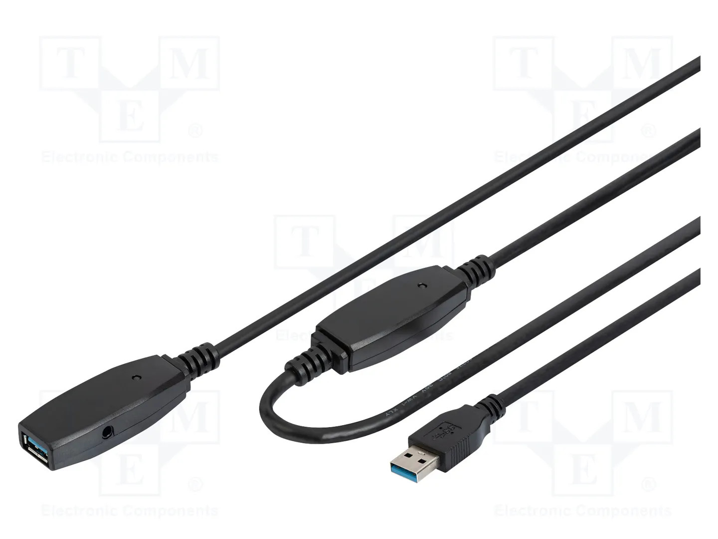 Digitus - Câble Rallonge USB 3.2 Gen1 - USB-A Mâle vers USB-A Femelle - 20 m - Noir - Image 4