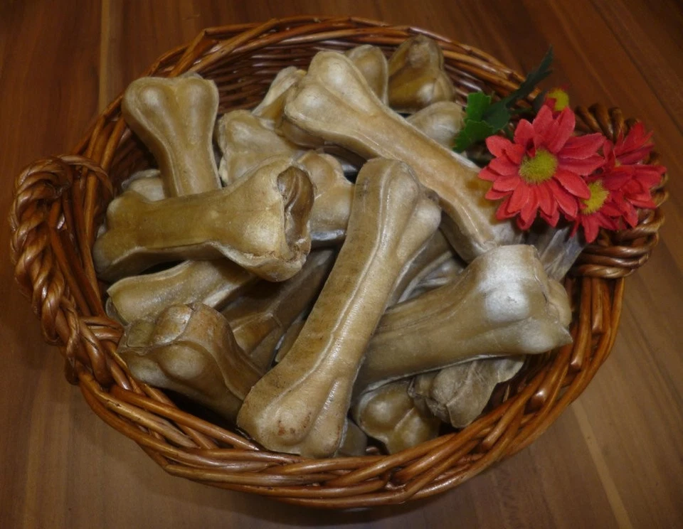 1 Kg KAUKNOCHEN 10 cm ca. 25 St. KNALLERANGEBOT Kauspaß kausnack24 Hundesnack