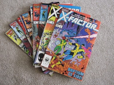 X-Factor : Marvel Comics  x 10 Vol 1  # 1- 10 Consecutive  FN+ 1986,   X-Men