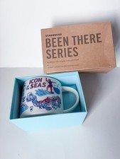 Taza de café Royal Caribbean Icon of The Seas Starbucks serie Been There 14 oz nueva
