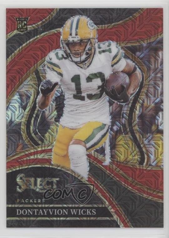 2023 Panini Select Club Level Red Prizm /49 Dontayvion Wicks #271 Rookie RC 1a73