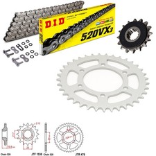 Z750 S Silent Front Chain and Sprocket Kit DID VX3 Kawasaki Z750 S 2005