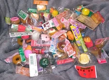 Various erasers of the Iwako system about 53 pieces Showa Retro