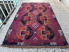Antique Afghan Hand Knotted Vintage Wool 3x5Ft Rug Tribal Oriental Prayer Carpet