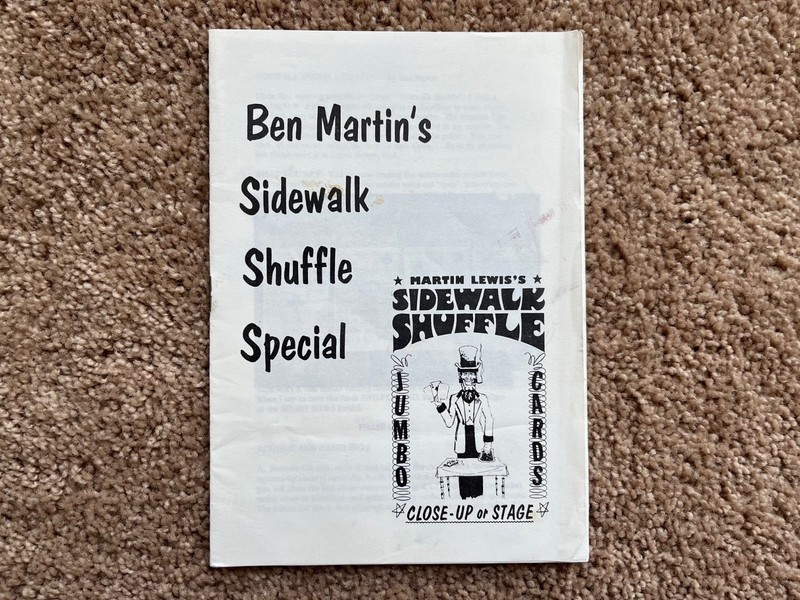 Ben Martin's Sidewalk Shuffle Special - Rare 1970's Manuscript