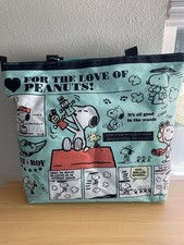 snoopy lucky bag tote with 7 items