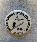 ISHPEMING -NEGAUNEE 1959 BOOSTER Pin Button Skiing — photo 3
