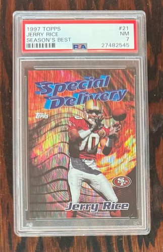 Jerry Rice 1997 Topps Season's Best #21 - PSA 7 - Only 2 ever graded higher!!