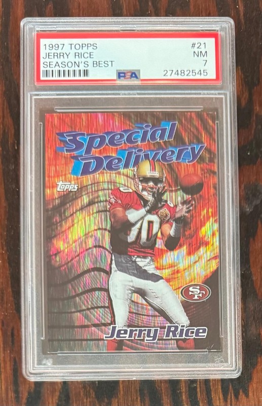 Jerry Rice 1997 Topps Season's Best #21 - PSA 7 - Only 2 ever graded higher!!