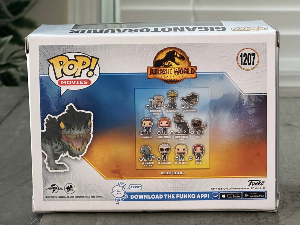 Funko Pop Movies - Jurassic World Dominion - Giganotosaurus Vinyl Figure #  1207 | eBay