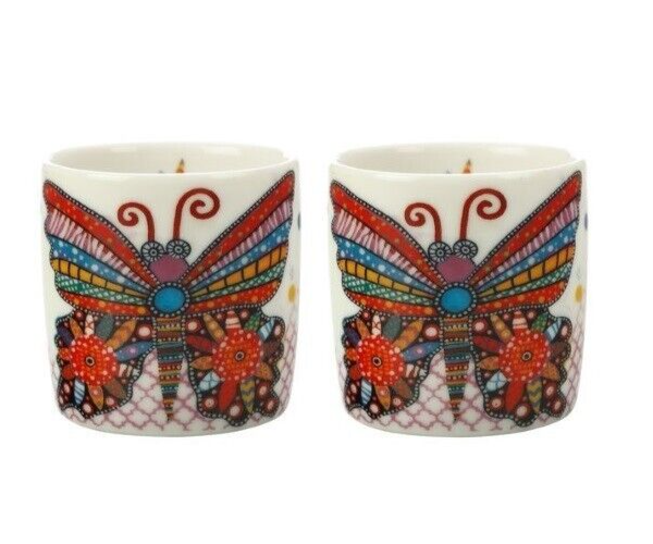MAXWELL & WILLIAMS SMILE STYLE SET 2 ESPRESSINI  FLUTTER 100ML