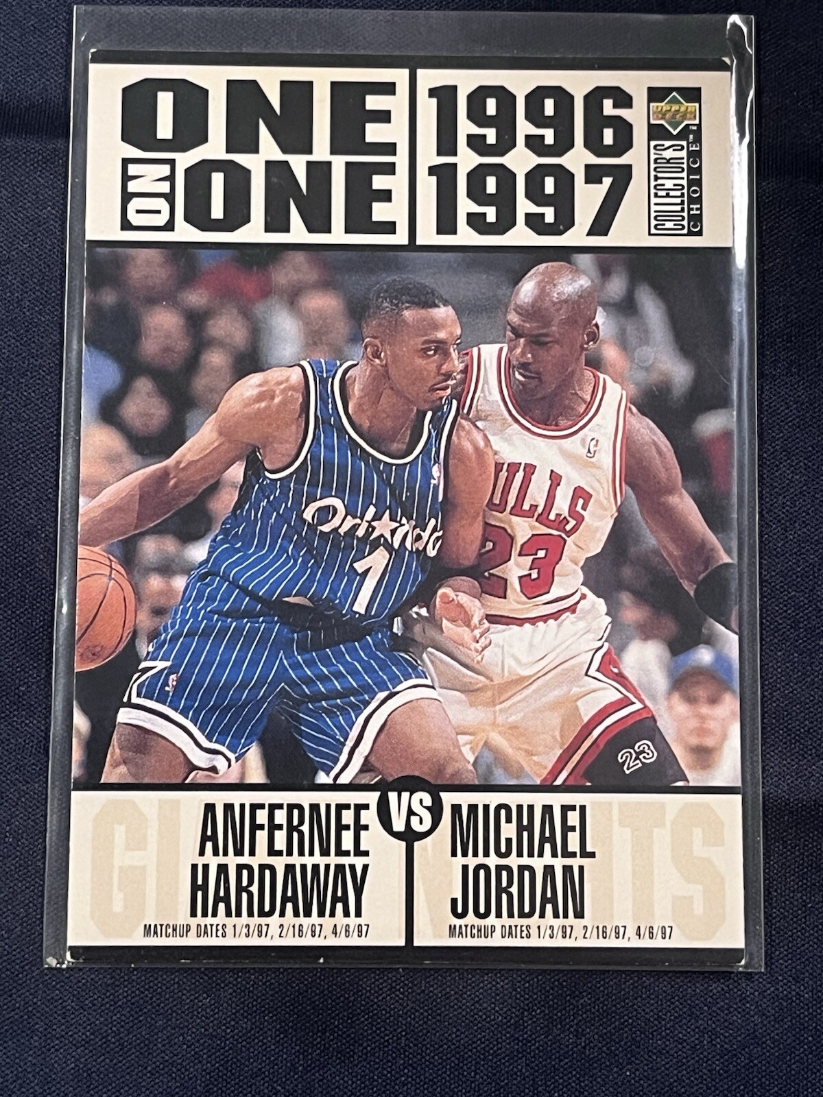 1996-97 Upper Deck Collector's Choice - One on One #356 Michael Jordan Anfernee