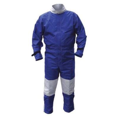 Alc 41427 Unisex Abrasive Blast Suit, Cotton, Nylon, 4 Lb Fabric Weight, Blue,