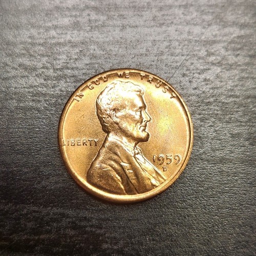 1959-D Uncirculated Rare Error L in liberty onthe rim+Uneven thickness /Read Des - Picture 3 of 13