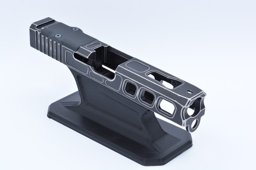 Stripped Slide For Glock 19 Gen 3 - RMR Cut, Graphite Black, Stainless Steel